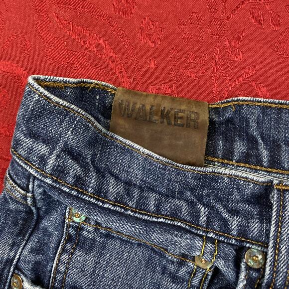 J Brand WALKER Relaxed Straight Leg Jeans 36 34x30” Button Fly Dark Made In USA - Picture 3 of 13